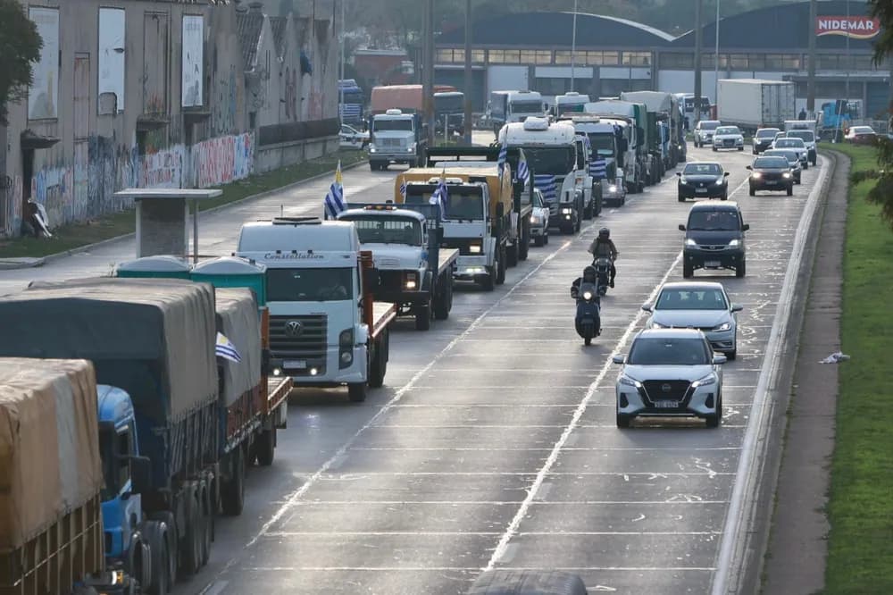 Paro de camioneros autoconvocados por implementación de la Guía Electrónica de Carga